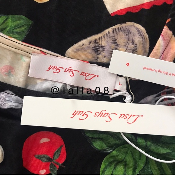 Lisa Says Gah Erin Tank Buon Appetito Black - Picture 14 of 16